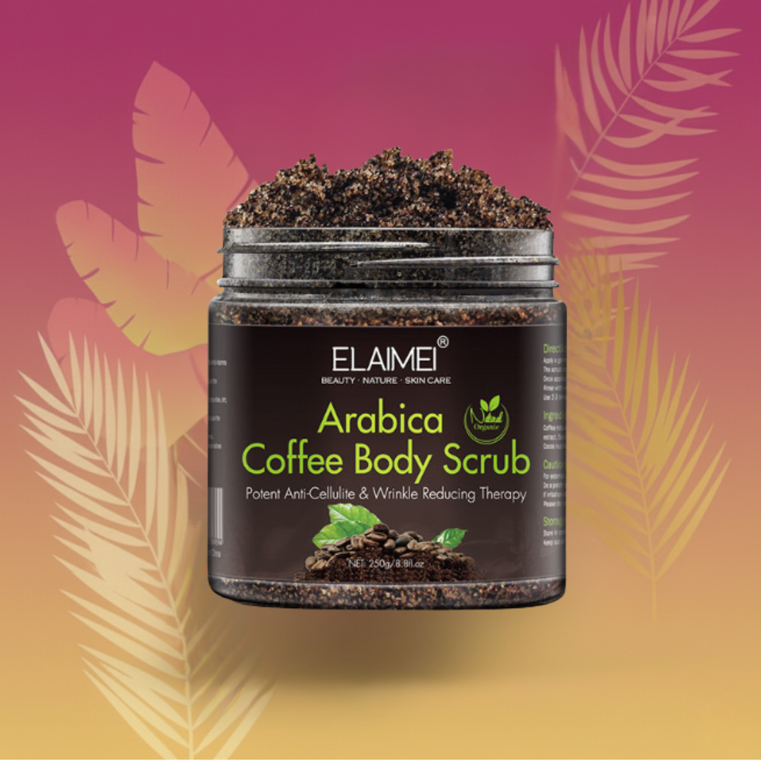 Coffee exfoliating body scrub