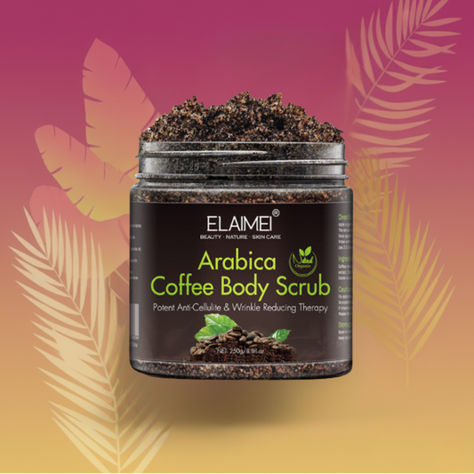 Coffee exfoliating body scrub